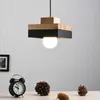 Światła sufitowe Nordic Wood LED Light Lampka wisząca na nocny stół jadalny wnętrza sypialnia kuchnia restauracja Restauracja żyrandol 0209