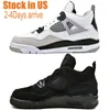 USA Stock 4s basketball shoes men 4 Military Black Cat White sports sneakers 2-4 days arrive