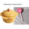 Bowls Cute Flower Instant Noodle Bowl 304 Stainless Steel Rice Snail Powder Dormitory Work Tableware With Cover Ramen