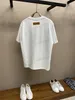 Xinxinbuy Men Designer Tee T Shirt 23ss litery haft haftowe bawełnę z krótkim rękawem Białe czarne czerwone zielone m-2xl