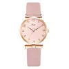 Relógios de moda de punho relógio casual para mulheres flores ladies bracelete conjunto de couro wristwatch relógio presentes 2pcswristwatches wristwatchesw