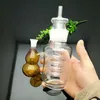 Szklana rura palenia woda Hookah klasyczny zewnętrzny tykwa spiralna butelka szklana butelka z wodą
