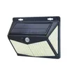 Luzes de parede solar 208 LED Light Garden Street L￢mpada ao ar livre Luz solar ￠ prova d'￡gua Sensor de movimento PIR para decora￧￣o Deliver