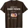 T-shirts pour hommes Anatomie d'une pomme de terre à fourrure cadeau d'amant de cochon d'Inde T-shirt pour coton T-shirt col rond manches courtes vêtements de grande taille