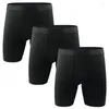 Short de course Équipement de sport Basket-ball Cinq points Leggings Trois 1-Pack Entraînement Fitness Noir Compression Étirement élevé Séchage rapide