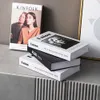 Decorative Objects Figurines 4PcsSet Fake Books Set Characters Cover Decorative Books for Room Modern Fashion Living Room Decoration Coffe 230208