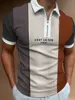 Men's Polos Summer European and American Style Fashionable Print T Shirt Men Clothing Golf Short Sleeves Breathable Comfortable Polo Shirt 230209