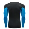 Men's T Shirts Men Long Sleeve Sports T-shirt Quick Dry Breathable Basketball Jersey Bottom Shirt Elastic Tights Gym Fitness Tops Sportswear