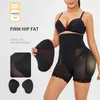 Intimo modellante da donna Donna 2 Mutandine imbottite in spugna BuLifter Shapewear Mutandine Tummy Control Body Shaper Hip Enhancer Pantaloni più brevi senza cuciture