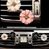 Interior Decorations Car Ornament Daisy Flower Perfume Clip Air Freshener Automobiles Outlet Vents Fragrant Diffuser Auto Decoration Accessories Gift 0209