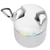 2 i 1 trådlös högtalare med öronsnäckor 3D Bass Sound Portable Mini Earbud Speaker Earphone med krok