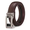 Ceintures Homme Ceinture Travail D'affaires En Cuir Véritable De Haute Qualité Célèbre Marque Boucle En Métal Ceintures pour Hommes Casual Étudiant En Plein Air Sangle ZD2206 G230207