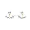Dangle Chandelier Fashion French Retro Pearl Earrings Creative Simple Artificial Pearls Long Wholesale Drop Delivery Dhysj