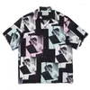 Men's Casual Shirts 1:1 Retro Women Oversize Summer Tops WACKO MARIA Men Hawaiian Shirt