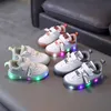 Size 21-30 Children Lighted Boys Girls Baby Luminous Toddler Sport Shoes With LED Lights Kids Glowing Casual Sneakers