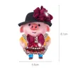Interior Decorations Car Freshener Cute Diamond Pig Doll Perfume Clip Cartoon Decoration Automobiles Outlet Air Purifier Scent Smell Diffuser Gifts 0209