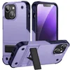 CASSE DI PELLA COPERCHIO HARD per iPhone 14 14PRO 14Plus 14promax 14ultra Kickstand Case TPU PC pacchetti Tianyue