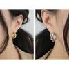 Hoop Earrings 925 Sterling Silver Earring Fashion Wide-brimmed Round Ear Ring Three-layer Semicircle OL Style Woman Girl Jewelry