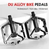 Pédales de vélo WEST BIKING VTT Pédales de vélo Roulement scellé Alliage d'aluminium ultraléger Marchepied Antidérapant Pédales de plate-forme de vélo Pièces de vélo 0208