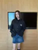 Women's Blouses & Shirts designer Triangle high-grade shirt 2023 early spring new small boyfriend style loose medium and long sleeve Y32Y