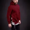 Männer Hoodies Sweatshirts Casual AutumnWinter Einfarbig Lange ärmeln Kordelzug Dicken Mit Kapuze Streetwear Männliche Pullover