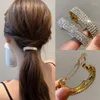 Hair Clips Korean Version Of Braided Pearl Spring Clip Twist Banana Edge Temperament Female Fashion Accessories