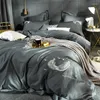 Bedding Sets 2023 Cotton Classic European Style Luxury Set .Duvet Cover Bed Sheet Linen Pillowcases. Jazz Gray