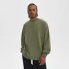 2023 NEW 370G Terry Round Neck Cotton Pullover Men's Loose Color Men's Clothing Trend