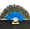 Party Supplies Fluffy Feather Hand Fan Stage Performances Craft Fans Elegant Folding Feathers Fan SN4299