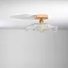 レッドガラスライトベッドルームリビングルームキッチンコリドーアイルエントランス装飾屋内天井ランプ0209
