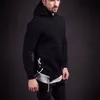 Männer Hoodies Sweatshirts Casual AutumnWinter Einfarbig Lange ärmeln Kordelzug Dicken Mit Kapuze Streetwear Männliche Pullover