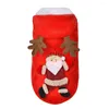 Vêtements de chien de Noël Vêtements pour animaux de compagnie Costume Chiot Vêtements chauds Flanelle Chat Manteau à capuchon d'hiver Tenue de fête Robe Animaux Pull Cadeau