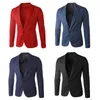 Mens Suits Blazers Suit Erkekler Blazer Business Coat Ceket Üstler Sonbahar Moda Formal Zarif Doğru Renk Sıradan İnce Fit One Button 230209