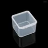 Smyckespåsar 5st/set justerbar förvaringslåda Fodral 3.7 2,5 cm transparent plastbärande fodral Craft Organizer F3078