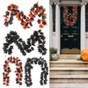 Plantas de simulação de flores decorativas Ornamentos europeus e americanos Decoração de parede em casa Black Halloween
