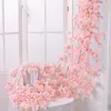 装飾的な花1.8m 135ヘッドSAKURA RATAN WEDDING PARTY DECORATIONシルク人工チェリーホームデコレーションDIYアーチウォールハンギング