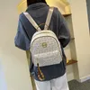 Backpack Style Luxury Feminino Feminino Crystal Clutch Backpacks Bags Designer Round Crossbody Bolsa Bolsa Mulheres de viagem