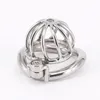 Super Small Stainless Steel Male Chastity Devices Cock Cage Virginity Lock Penis Ring Belt