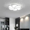 Moderne LED lumières chambre salon fleur créatif cristal plafonnier salle à manger luminaire 0209