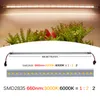 SMD2835 LED Grow Lights AC 220V 8W High Brightness Hard Rigid LED Strip Bar Lights 50cm 72LEDs Energy Saving LED Fluorescent Tubes Set