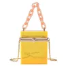 PVC Beach Tas Nieuwe Jelly Bag Acryl Box Tas Portable Make -up enkele schouder Damestas Ketting Bag 230209