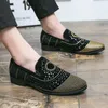 Kleding schoenen merk zwarte mannen kleding schoenen fluweel kristal luxe mocassins heren loafers kantoor zakelijke feest man casual schoenen 230208