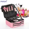 Kosmetiktaschen Koffer Professionelle weibliche Make-up-Koffer Pinsel Make-up Aufbewahrungsbox Trousse Maquillage Beauty Nail Tool Frauen Kosmetik Organizer Koffer 230209