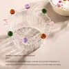 Bowls INS Style Creative Crown Dessert Salad Bowl Household High Temperature Resistant Lead-free Glass Soup Tableware Cute Plate