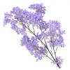 Decorative Flowers 97cm Artificial Flower Lilac Plastic Silk Bouquet Syringa Oblata Lindl Wedding Home Decor