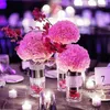 装飾花の結婚式の装飾ワイドダイヤモンドメッシュラップリボンロールパーティーバンケットチェアカバープラスチック弓90cmx 12cm 7zのための24列