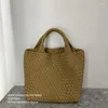 Abendtaschen Mode Europäische und amerikanische Python -Print gewebte Nylon Handtasche Hochkapazität Geldbörse Frauen Stricktasche große Freizeittasche