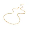 Gold Color Stainless Steel Chain Necklace Women Chain Choker for Woman fashion Jewelry