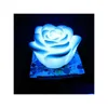 Night Lights 200Pcs/Lot Changeable Color Led Rose Flower Candle Smokeless Flameless Roses Love Lamp Battery With Retail Box Drop Del Dhbha