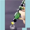 Pipas para fumar Otros accesorios Kit de colectores de néctar con diseño de uñas de titanio 14Mm Nector Collector Oil Rigs Glass Water Bong Drop Dhhtb